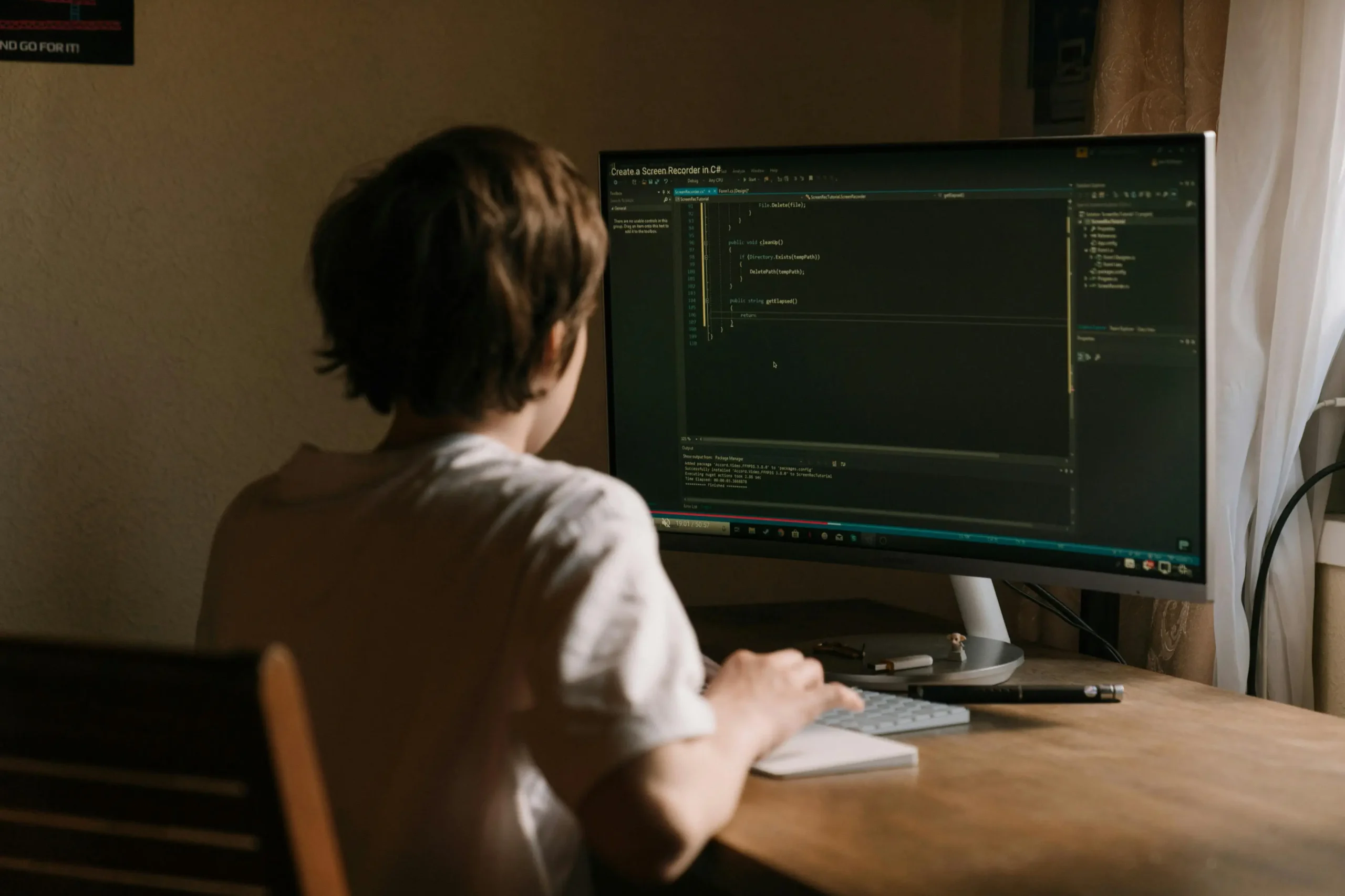 using computer